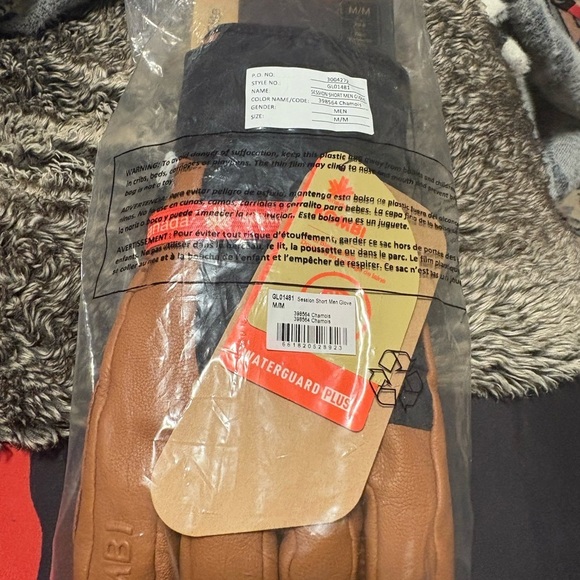 kombi Other - Waterguard Plus Men's Black and Brown leather gloves